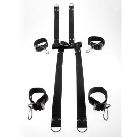 Command attache hogtie & collar set noir pas cher